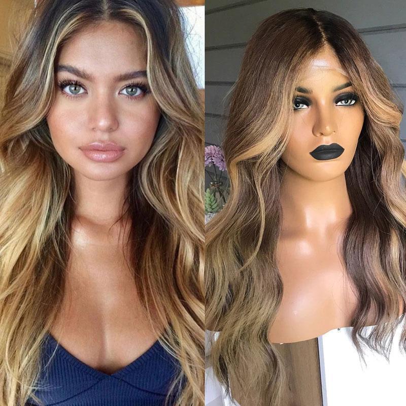 Gentle Wavy Long Blonde Wigs