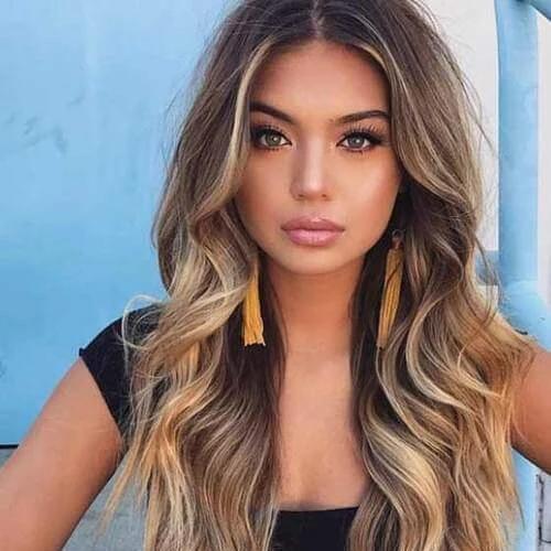 Gentle Wavy Long Blonde Wigs